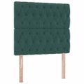 vidaXL Postel s úložným prostorem a matrací Tmavozelená 90 x 190 cm