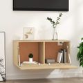 vidaXL Nástenná skrinka dub sonoma 80x35x36,5 cm spracované drevo