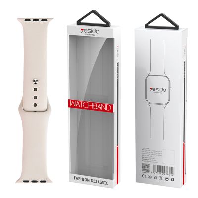 YESIDO WB44 SILICONE STRAP FOR iWATCH S 38/40/41 (97+110) #45 STARLIGHT