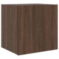vidaXL TV nástenné skrinky s LED svetlami 2 ks hnedý dub 40,5x35x40 cm