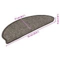 vidaXL Samolepiace nášľapy na schody, sisalový vzhľad 15 ks 65x21x4 cm
