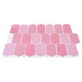 vidaXL Dlaždica s perím 50 ks Ružová 30 x 30 cm Polyuretán a PET