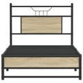 vidaXL Posteľný rám bez matraca dub sonoma 75x190 cm kompozitné drevo