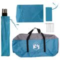 vidaXL Auto Stan 350 x 250 cm Modrá Polyester a oceľ