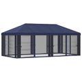 vidaXL Kryt altánku s bočnými stenami Modrá 600,5 x 300,5 cm Polyester