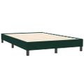 vidaXL Posteľný rám boxsping bez matracom tmavozelený 120x210 cm zamat