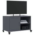 vidaXL TV skrinka antracitová 68x39x43,5 cm oceľ
