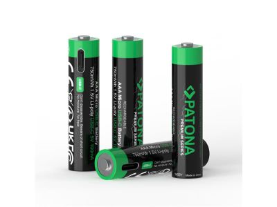Batéria AAA (R03) nabíjací 1,5V/500mAh PATONA PT1409 4ks