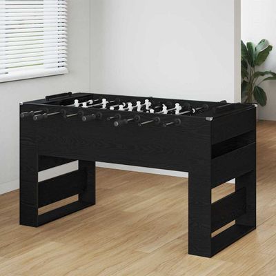 vidaXL Stolný futbal Čierny Dub 146,5 x 74 x 85 cm Kompozitné drevo