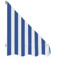 vidaXL Bistro markíza modro-biela 250x120 cm
