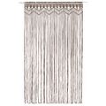 vidaXL Záclona macrame sivohnedá 140x240 cm bavlna