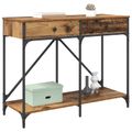 vidaXL Konzolový stôl Staré drevo 100 x 39 x 78,5 cm Kompozitné drevo
