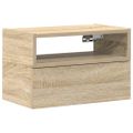 vidaXL Nástenný nočný stolík dub sonoma 45x26x28,5 cm