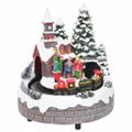 vidaXL Vianočná dekorácia na stôl 16 x 16 x 19 cm Živica Viacfarebný