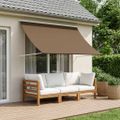 vidaXL Markíza Sivohnedá 400 x 150 cm 180 g / m² polyester s PU povrchom