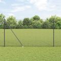 vidaXL Zváraný drôtový plot s hrotmi 25 x 1,6 m Oceľ s PVC povrchom