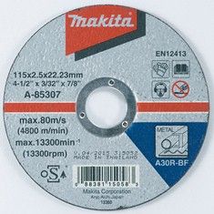 Makita rezný kotúč 115x2,5x22 oceľ