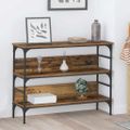 vidaXL Konzolový stôl Staré drevo 100 x 32 x 75 cm Kompozitné drevo