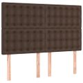 vidaXL Boxspring posteľ s matracom hnedá 140x190 cm umelá koža
