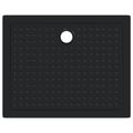 vidaXL Sprchová základná vanička s bodkami 100 x 80 x 4 cm ABS Čierna