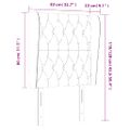 vidaXL Čelo postele so záhybmi tmavosivé 83x23x118/128 cm zamat