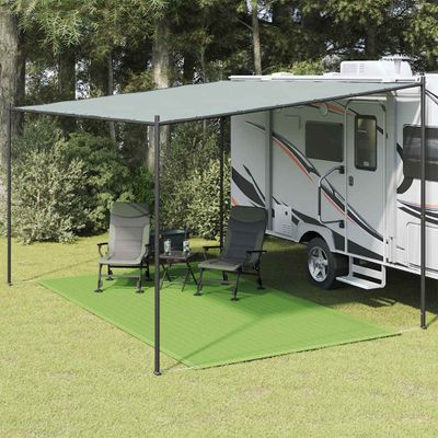 vidaXL Stanový koberec svetlozelený 200x400 cm HDPE
