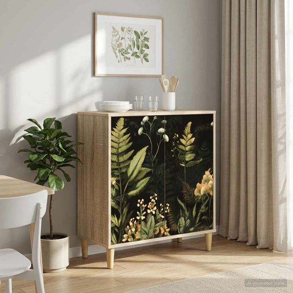 vidaXL Servírovacia skriňa RHENEN Sonoma 69 x 33 x 75 cm