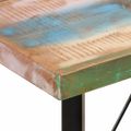 vidaXL Barový stôl 150x70x107 cm masívne recyklované drevo a železo