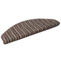 vidaXL Samolepiace schodové rohože 15 ks 65 x 21 x 4 cm Non-Slip Hnedá