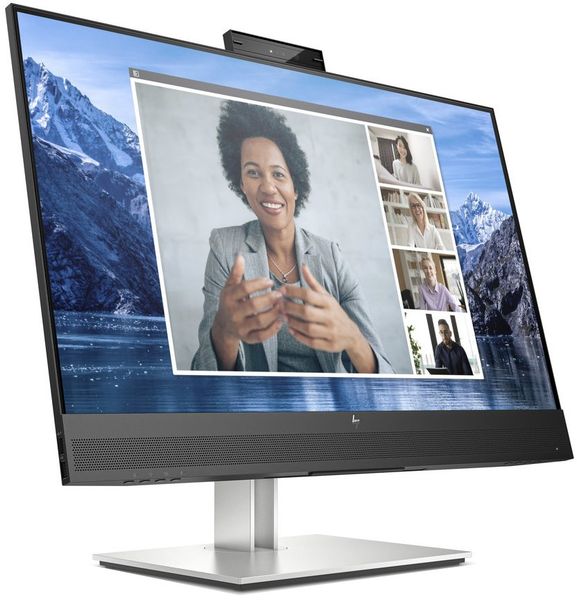 HP E27m G4 QHD USB-C Conferencing Monitor LED monitor, 27", IPS, 2560x1440, 16:9, 5ms, 300cd/m2, HDMI, 2x DisplayPort, USB typ C, 4x USB, LAN, VESA, PIVOT, repro, webkamer