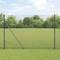 vidaXL Zváraná drôtená ohrada na upevnenie 10 x 1,5 m Sivá Sieťovina