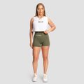 Dámske tielko Combat White - GymBeam, veľkosť L