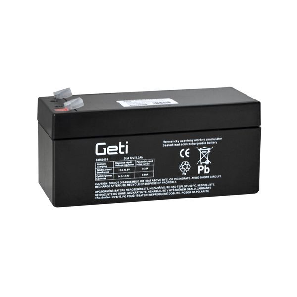 Batéria olovená 12V 3.3Ah GETI