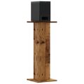 vidaXL Stojany na reproduktor 2ks staré drevo 30x30x80cm kompoz. drevo