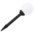 vidaXL Vonkajšie solárne lampy 4 ks 15 cm LED guľové RGB