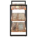 vidaXL Komoda s 3 policami 120x40x75 cm, recyklovaný masív