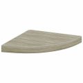 vidaXL Plávajúce rohové police 2 ks, dubové 35x35x3,8 cm, MDF