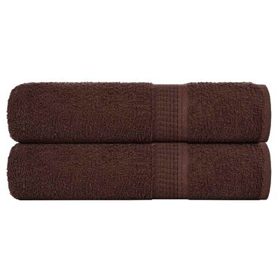 vidaXL Sprchové uteráky FROGN 2 ks hnedé 70x140 cm 360 g/m²