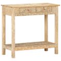 vidaXL Konzolový stolík 80x35x74 cm masívne mangovníkové drevo