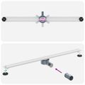 vidaXL 360° sprchový odtok so štíhlym modelom Strieborná 100 cm