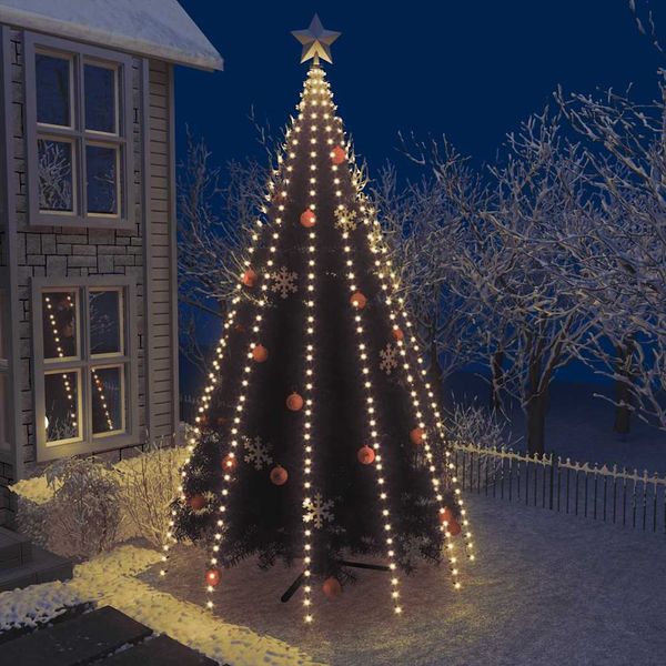 vidaXL Svetelná sieť na vianočný stromček 500 LED, 500 cm