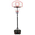 vidaXL Basketbalový stojan biely 216-250 cm polyetén