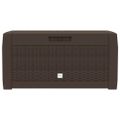 vidaXL Záhradný úložný box hnedý 119x48x60 cm polypropylénový