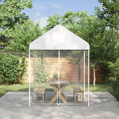 vidaXL Moskytiéra na altánok 220 mesh Biela 2 x 2 x 2 m Polyester
