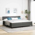 vidaXL Posteľ s pružinovým rámom Tmavo šedá 200 x 200 cm látka