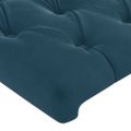 vidaXL Rám postele bez matraca tmavomodrý 200x200 cm zamat