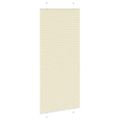 vidaXL Skladaná roleta krémová 100x200 cm, šírka látky 99,4 cm, polyester