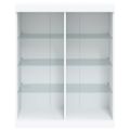 vidaXL Komoda s LED svetlami biela 81x37x100 cm