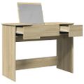 vidaXL Toaletný stolík so zrkadlom dub sonoma 100x45x76 cm