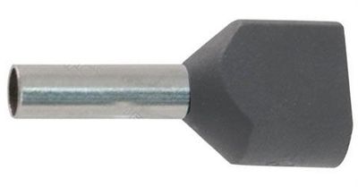 Dutinka pre dva káble 2,5mm2 šedá (TE2,5-10)